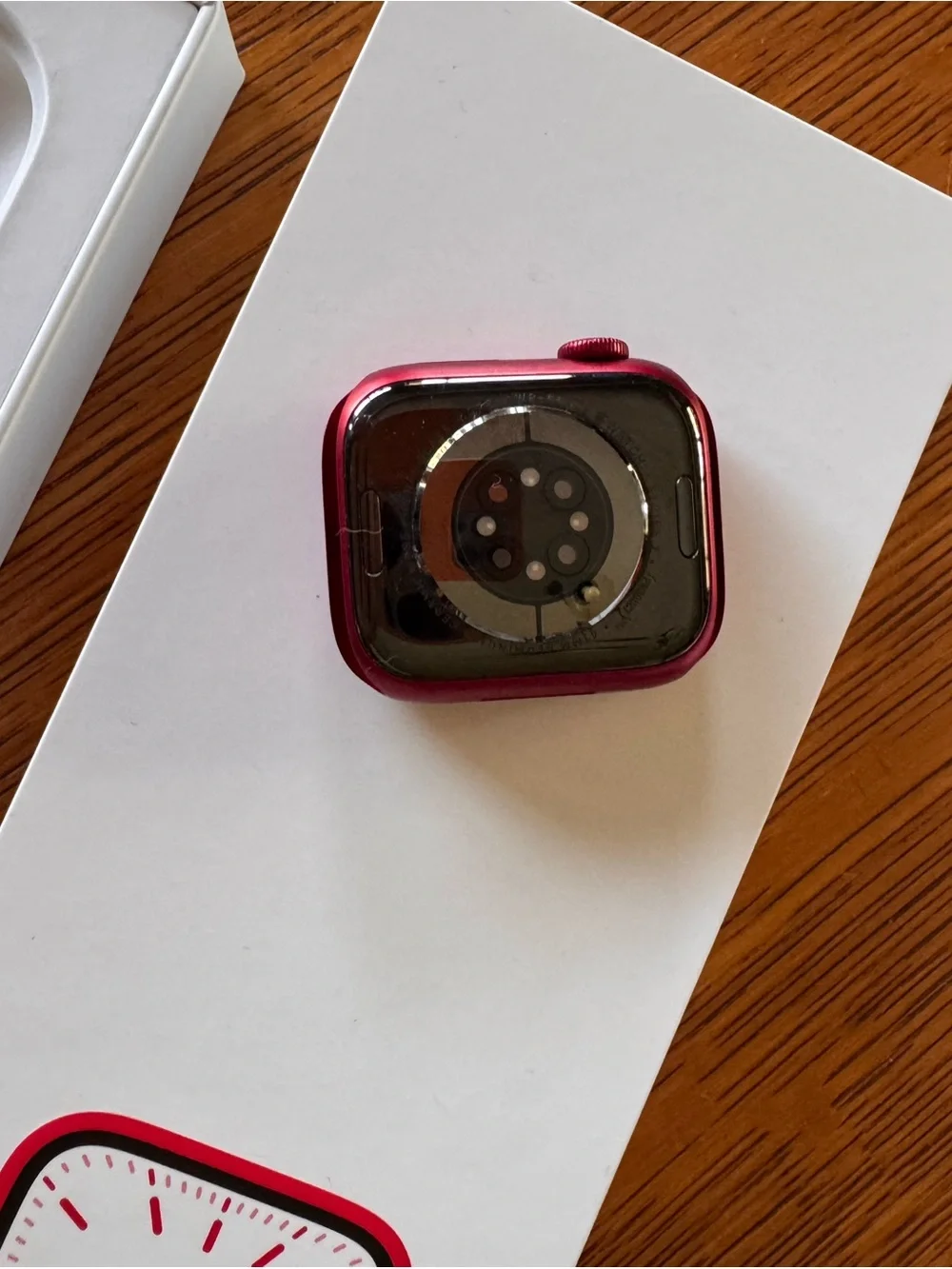 Apple Watch Series 7 with Red Sport Band - GPS - 42mm case